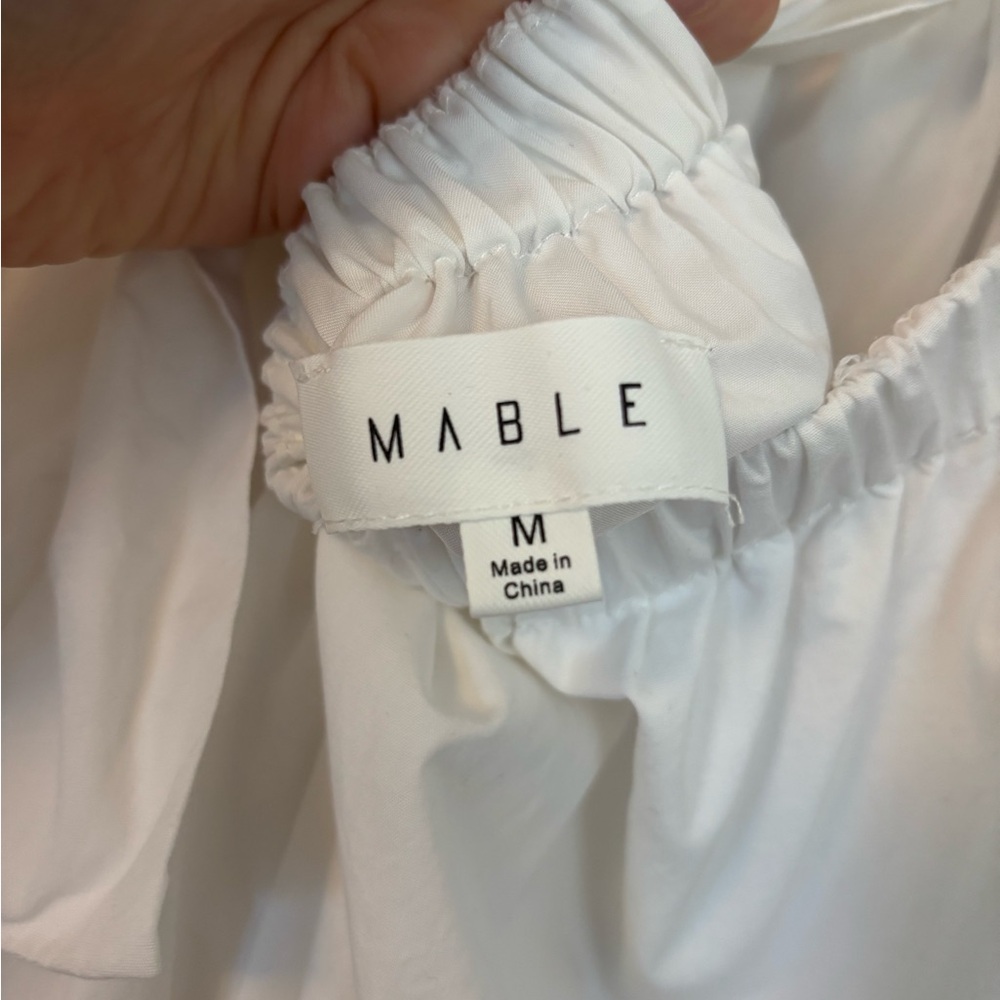 MABLE White Ruffle Midi Dress - Picture 4 of 4